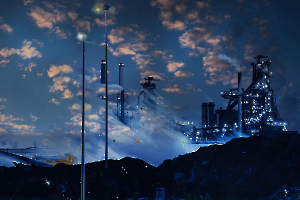 Uckange la nuit DUMONT Yves