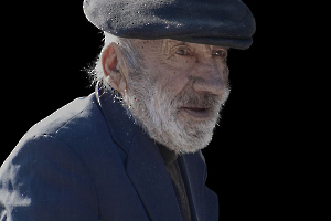 Viel homme à la casquette CLERC Monique