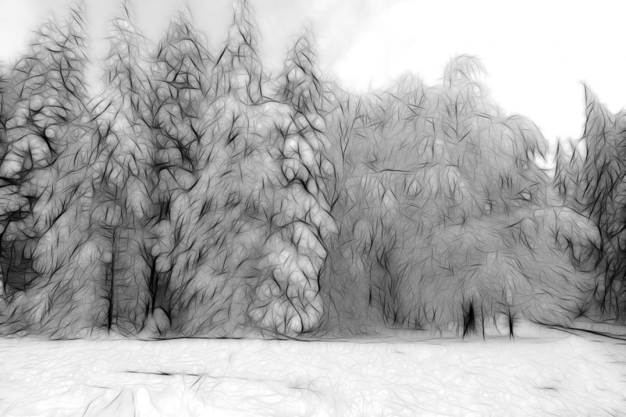 Esquisse neigeuse - Gauthier A