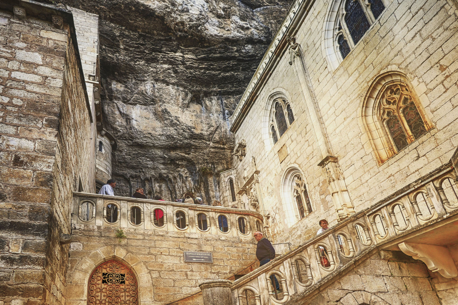 Rocamadour escaliers chapelle