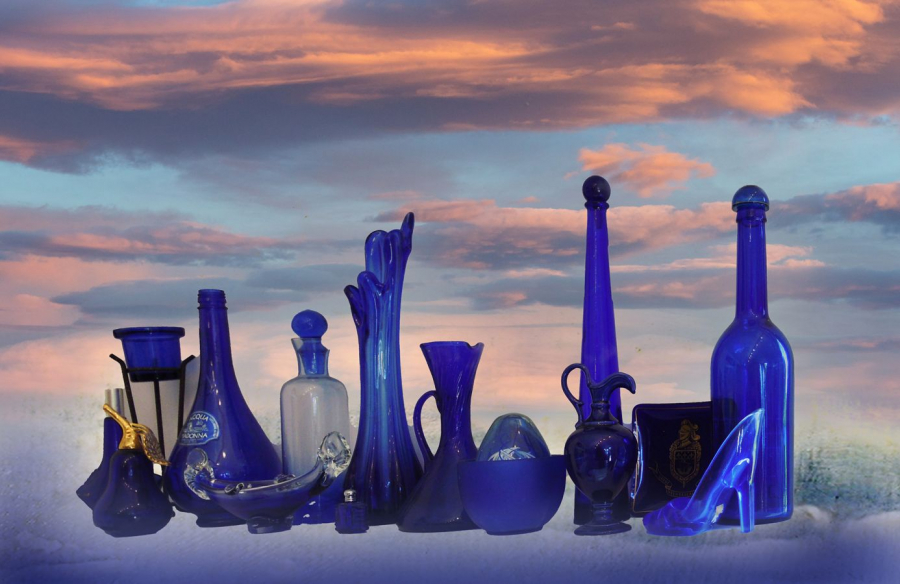 Verroterie bleue