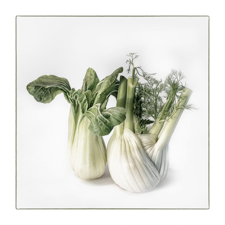 Fenouil et choux pak choï.